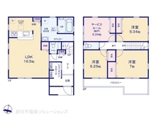 【千葉県/市川市大和田】市川市大和田2丁目 新築一戸建て 間取り図