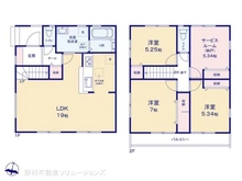【千葉県/市川市大和田】市川市大和田2丁目 新築一戸建て 間取り図