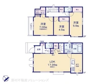 【千葉県/市川市北国分】市川市北国分3丁目 新築一戸建て 間取り図