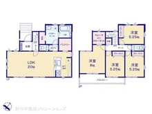 【千葉県/市川市中国分】市川市中国分5丁目 新築一戸建て 間取り図