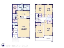 【千葉県/市川市北方町】市川市北方町4丁目 新築一戸建て 間取り図