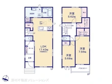 【千葉県/市川市北方町】市川市北方町4丁目 新築一戸建て 間取り図