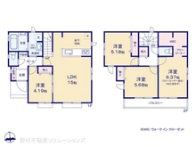 【千葉県/市川市国分】市川市国分3丁目 新築一戸建て 間取り図