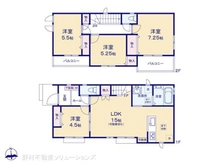 【千葉県/市川市国分】市川市国分3丁目 新築一戸建て 間取り図