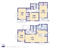 【千葉県/市川市国分】市川市国分3丁目 新築一戸建て 間取り図