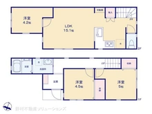 【千葉県/市川市若宮】市川市若宮3丁目 新築一戸建て 間取り図