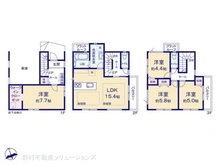 【千葉県/市川市稲荷木】市川市稲荷木2丁目 新築一戸建て 間取り図