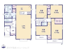 【千葉県/市川市国分】市川市国分2丁目 新築一戸建て 間取り図