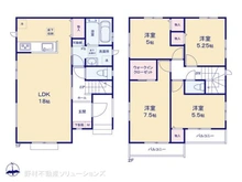 【千葉県/市川市国分】市川市国分2丁目 新築一戸建て 間取り図