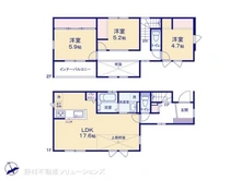 【千葉県/市川市鬼高】市川市鬼高1丁目 新築一戸建て 間取り図