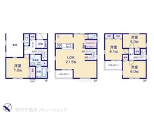 【東京都/江戸川区江戸川】江戸川区江戸川1丁目 新築一戸建て 間取り図