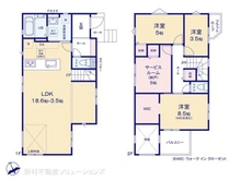 【千葉県/市川市宮久保】市川市宮久保6丁目 新築一戸建て 間取り図
