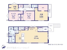 【千葉県/市川市宮久保】市川市宮久保6丁目 新築一戸建て 間取り図
