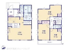 【千葉県/市川市宮久保】市川市宮久保2丁目 新築一戸建て 間取り図