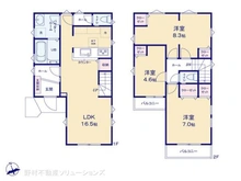 【千葉県/市川市宮久保】市川市宮久保2丁目 新築一戸建て 間取り図