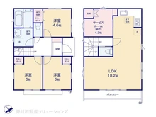 【千葉県/市川市八幡】市川市八幡6丁目 新築一戸建て 間取り図