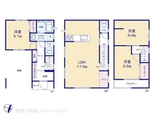 【東京都/江戸川区上篠崎】江戸川区上篠崎3丁目 新築一戸建て 間取り図