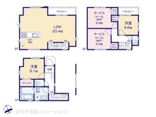 【千葉県/市川市南八幡】市川市南八幡1丁目 新築一戸建て 間取り図