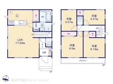 【千葉県/市川市宮久保】市川市宮久保1丁目 新築一戸建て 間取り図