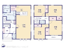 【千葉県/市川市柏井町】市川市柏井町2丁目 新築一戸建て 間取り図