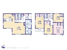 【千葉県/市川市菅野】市川市菅野4丁目 新築一戸建て 間取り図