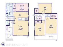 【千葉県/市川市本北方】市川市本北方3丁目 新築一戸建て 間取り図