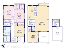 【千葉県/市川市北方】市川市北方2丁目 新築一戸建て 間取り図