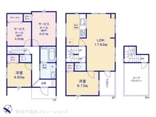 【千葉県/市川市北方】市川市北方2丁目 新築一戸建て 間取り図