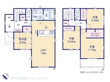 【千葉県/市川市国分】市川市国分4丁目 新築一戸建て 間取り図
