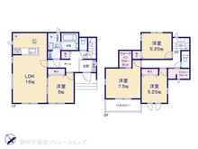 【千葉県/市川市南大野】市川市南大野1丁目 新築一戸建て 間取り図