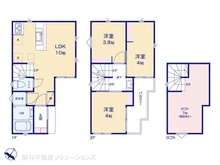 【千葉県/市川市東菅野】市川市東菅野4丁目 新築一戸建て 間取り図