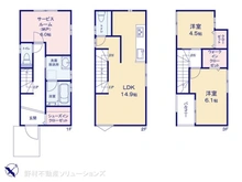 【千葉県/市川市湊新田】市川市湊新田2丁目 新築一戸建て 間取り図