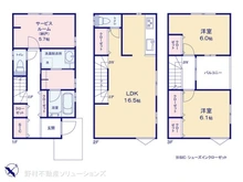 【千葉県/市川市湊新田】市川市湊新田2丁目 新築一戸建て 間取り図