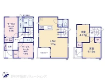 【千葉県/市川市大和田】市川市大和田4丁目 新築一戸建て 間取り図