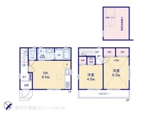 【千葉県/市川市大洲】市川市大洲2丁目 新築一戸建て 間取り図