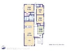 【千葉県/市川市国分】市川市国分7丁目 新築一戸建て 間取り図
