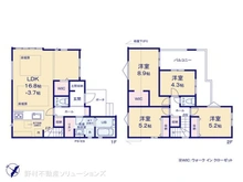 【千葉県/市川市東菅野】市川市東菅野4丁目 新築一戸建て 間取り図