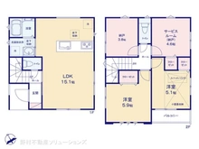 【千葉県/市川市南八幡】市川市南八幡1丁目 新築一戸建て 間取り図