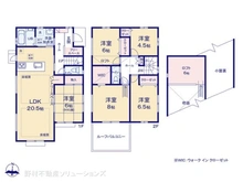 【千葉県/市川市稲越】市川市稲越3丁目 新築一戸建て 間取り図