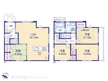 【千葉県/市川市中山】市川市中山2丁目 新築一戸建て 間取り図