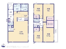 【千葉県/市川市宮久保】市川市宮久保3丁目 新築一戸建て 間取り図