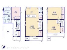【千葉県/市川市新井】市川市新井3丁目 新築一戸建て 間取り図