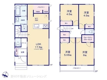 【千葉県/市川市原木】市川市原木4丁目 新築一戸建て 間取り図