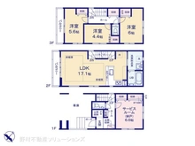 【千葉県/市川市妙典】市川市妙典3丁目 新築一戸建て 間取り図