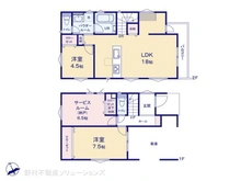 【千葉県/市川市新井】市川市新井2丁目 新築一戸建て 間取り図