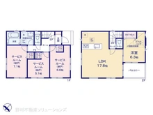 【千葉県/市川市新井】市川市新井3丁目 新築一戸建て 間取り図
