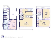 【千葉県/市川市稲荷木】市川市稲荷木2丁目 新築一戸建て 間取り図