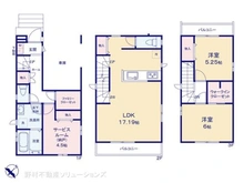 【千葉県/市川市塩焼】市川市塩焼4丁目 新築一戸建て 間取り図