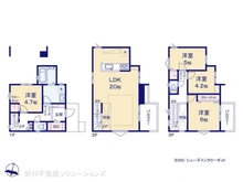 【千葉県/市川市二俣】市川市二俣2丁目 新築一戸建て 間取り図