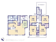 【千葉県/市川市南大野】市川市南大野2丁目 新築一戸建て 間取り図